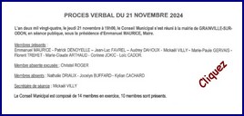 Procès-verbal du conseil municipal du 21 novembre 2024