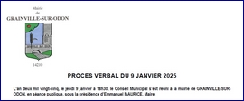 La liste des délibérations du 9 janvier 2025